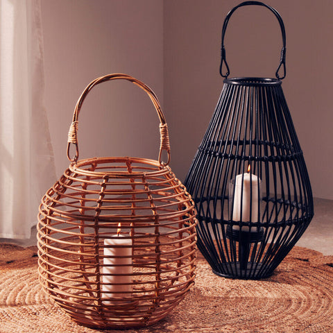 Mataram Black Lantern With Hoop Handle