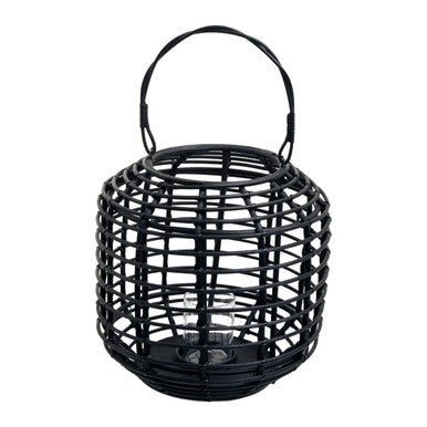 Mataram Black Rattan Lantern