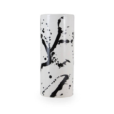 Sorrell Small Black And White Ceramic Vase