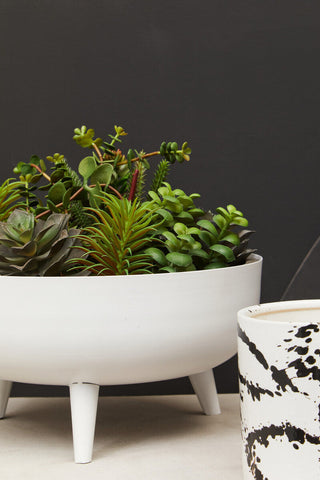 Alina White Planter