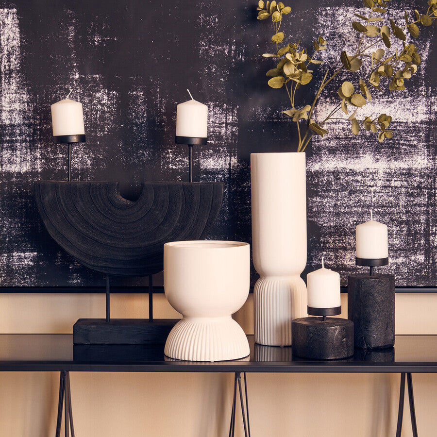 Fia White Vase
