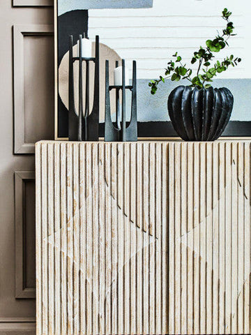 Broc Black Textured Vase