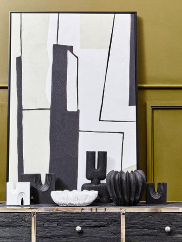 Broc Black Textured Vase