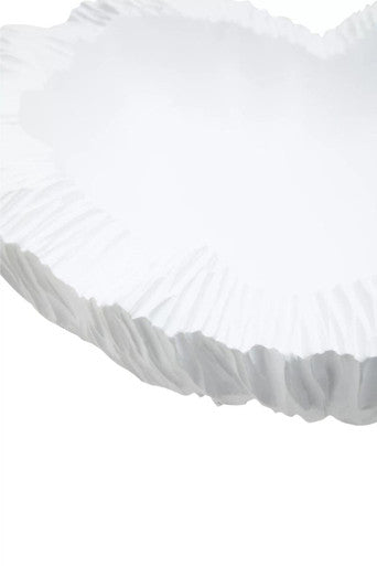 Broc Curved Textured White Bowl