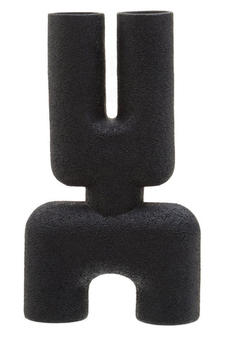 Broc Small Black Sculptured Vase