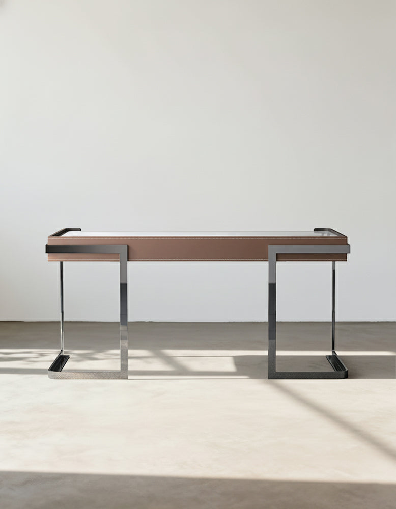 Hank Office Desk, Sintered Stone
