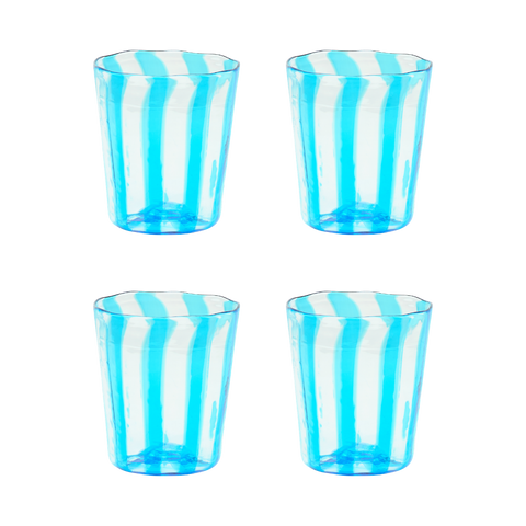 The Giorgio Tumbler in Turquoise, Set of Four