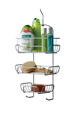Dara Three Tier Chrome Shower Caddy