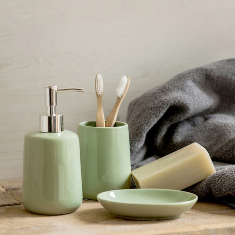 Moon Pale Green Soap Dish