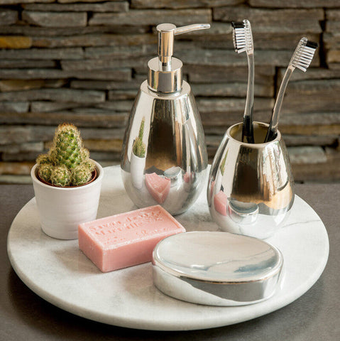 Magpie Dolomite Silver 3Pc Bathroom Set