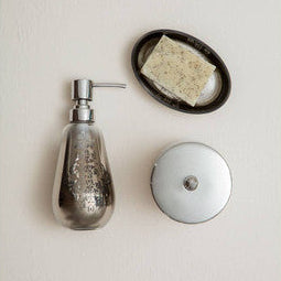 Elissa Silver Oval Soap Dish