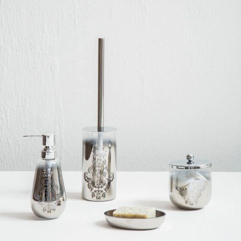 Elissa 600ml Silver Cotton Jar