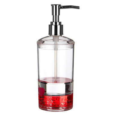 Floating Acrylic Hearts Lotion Dispenser