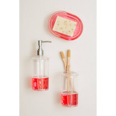 Floating Acrylic Hearts Lotion Dispenser