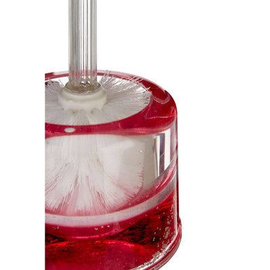 Floating Acrylic Hearts Toilet Brush Holder