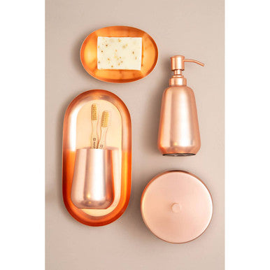 Traze Copper Finish Storage Canister