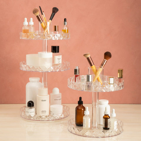 Beauty Three Tier Revolving Cosmetic Organiser