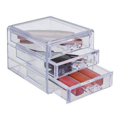 Beauty Cosmetic Organiser With 3 Drawers