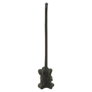 Fauna Black Metal Elephant Toilet Roll Holder