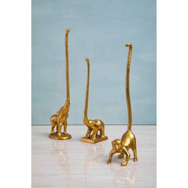Fauna Gold Finish Llama Toilet Roll Holder