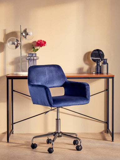 Marisha Silver Effect Metal Swivel Table Mirror