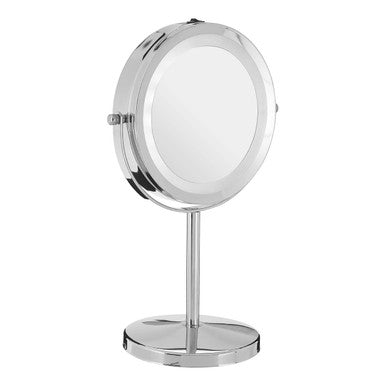 Clara Chrome LED Table Mirror