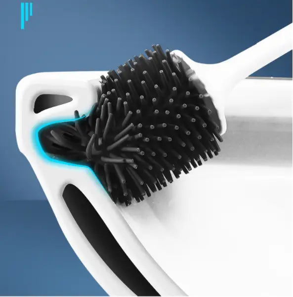 Toilet Brush Rubber Head Holder Cleaning Brush For Toilet Wall Hanging Household Floor Cleaning Bathroom Accessories