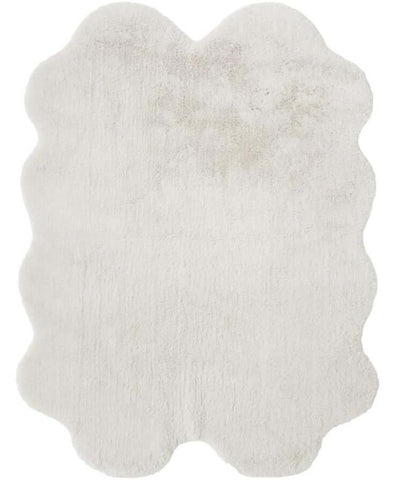 Luxury White Faux Fur Rug