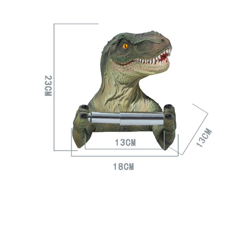 Resin Dinosaur Tissue Holder Box Toilet Waterproof Tissue Holder Toilet Modern Paper Towel Holder Punch-free Bathroom