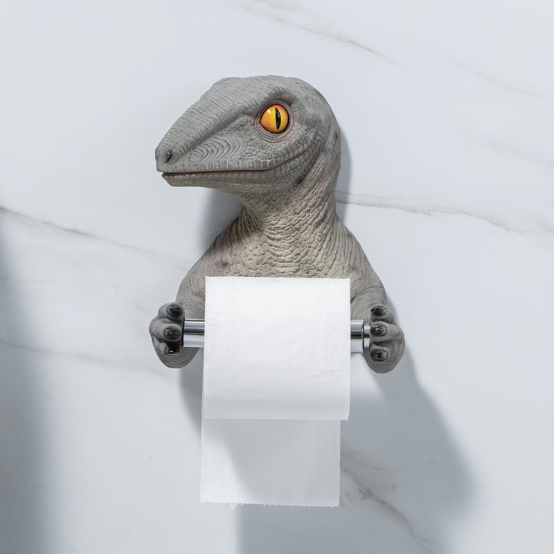 Resin Dinosaur Tissue Holder Box Toilet Waterproof Tissue Holder Toilet Modern Paper Towel Holder Punch-free Bathroom