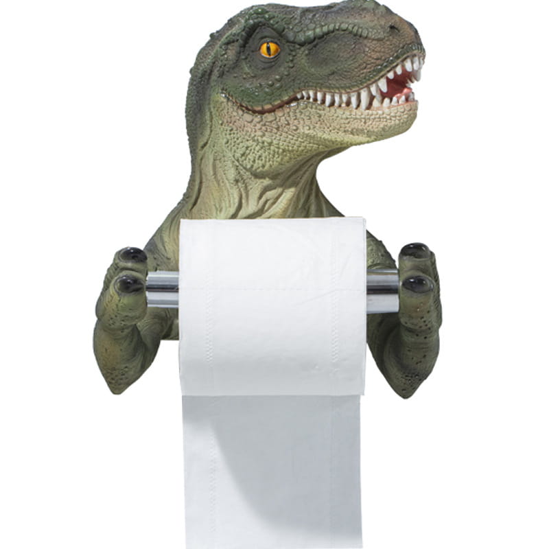 Resin Dinosaur Tissue Holder Box Toilet Waterproof Tissue Holder Toilet Modern Paper Towel Holder Punch-free Bathroom