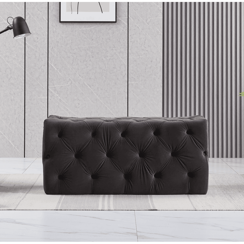 Melia Velvet Ottoman Bench