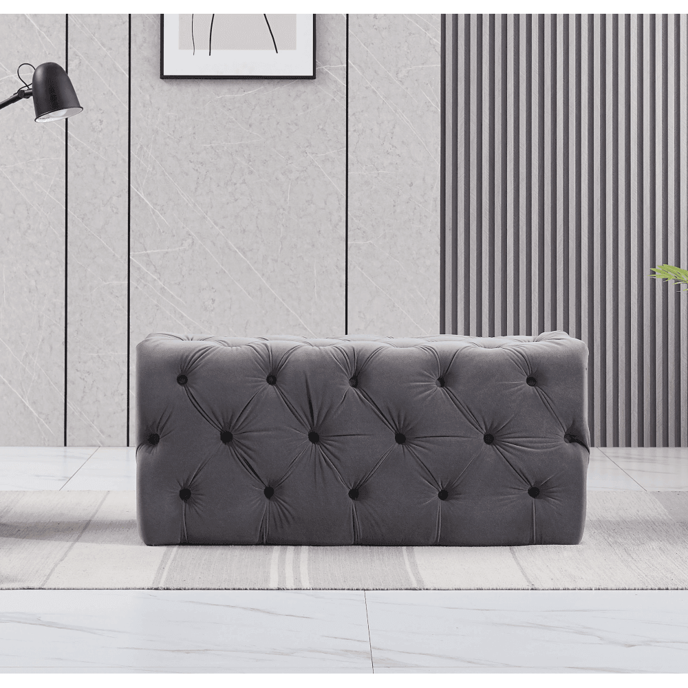 Melia Velvet Ottoman Bench