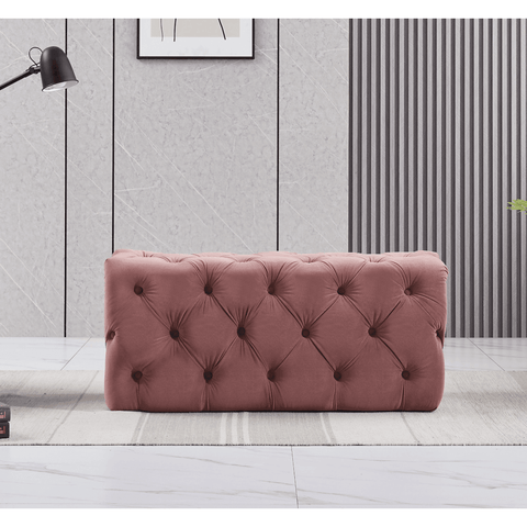 Melia Velvet Ottoman Bench