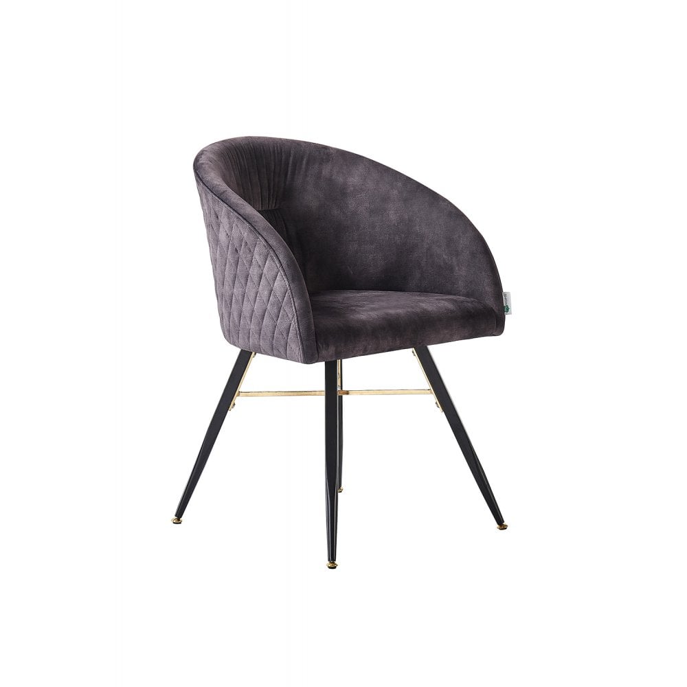 Vittorio LUX Velvet Dining Chair with Metal Legs - Perfect for Dining Room Living Room