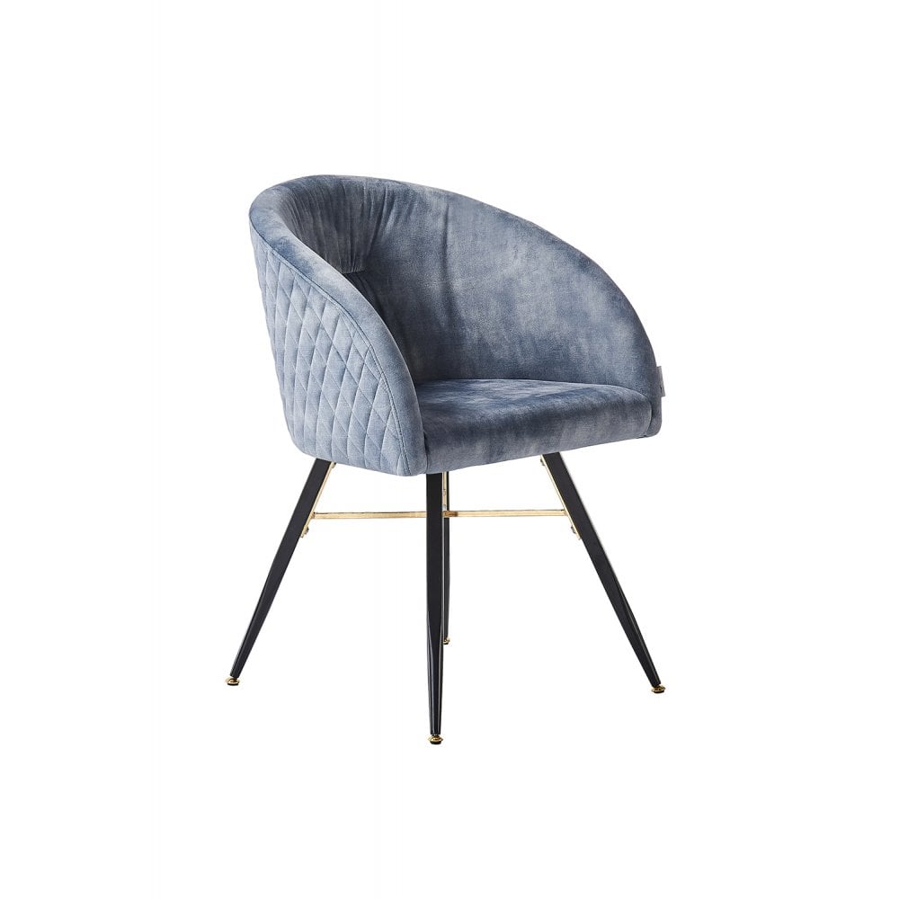 Vittorio LUX Velvet Dining Chair with Metal Legs - Perfect for Dining Room Living Room