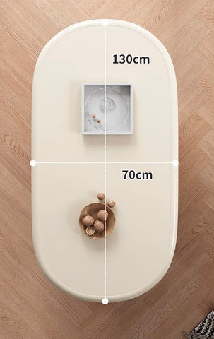 Freda Coffee Table, Milky White