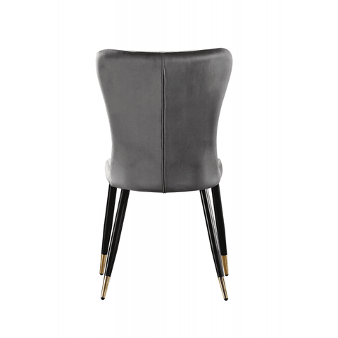 New York LUX Velvet Dining Chair with Metal Legs - Scandinavian Inspired