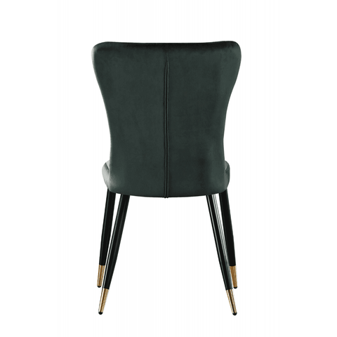 New York LUX Velvet Dining Chair with Metal Legs - Scandinavian Inspired
