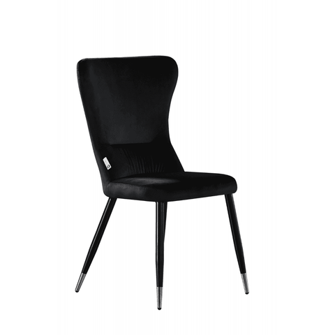 New York LUX Velvet Dining Chair with Metal Legs - Scandinavian Inspired