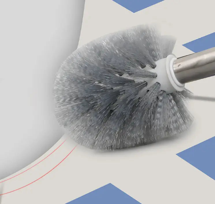 Soft Bristle Toilet Brush Holder Included Sturdy Easy Clean Home Bathroom Silicone Toilet Cleaning Brushes With Stand
