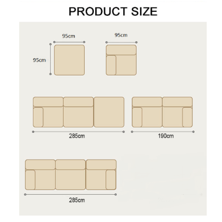 B&B Camaleonda Style Two Seater, Three Seater, Three Seater Corner Sofa, White, Boucle
