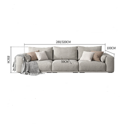 Koch Two Seater Sofa, Three Seater Sofa, Linen