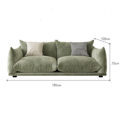 Editha Two Seater Sofa, Three Seater Sofa, Four Seater Sofa, Green Velvet