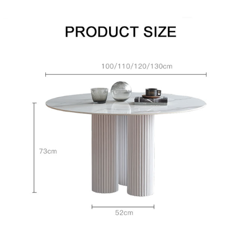 Madge Margaret Round Dining Table, Sintered Stone