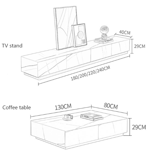Demelza Coffee Table, Gold Base, Sintered Stone