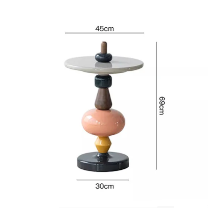 Aspasia Side Table,  Ash wood