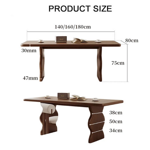 Gavin Dining Table, Walnut & Ash Wood