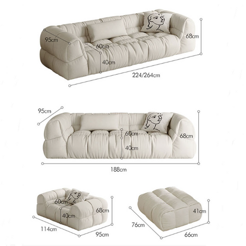 Kathie Two Seater Sofa, Three Seater Sofa, Corner Sofa