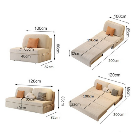 Emmanuel Two Seater Sofa Bed